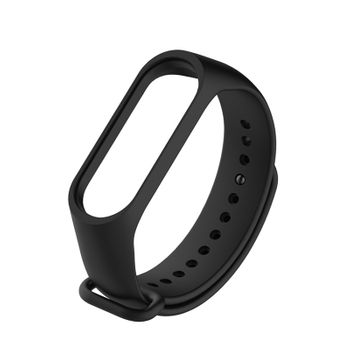 Wisetony® Correa Puro Silicona Para Xiaomi Mi Band 3/4 - Negro