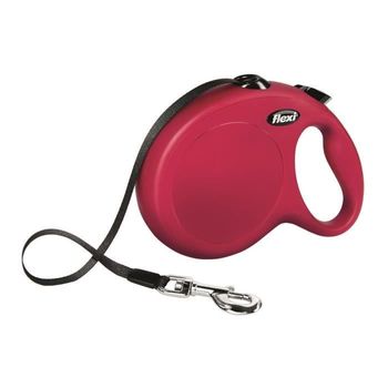 Correa Flexi Kerbl Newclassic L - Longitud: 8 M - Peso Máximo: 50 Kg - Rojo - Para Perro