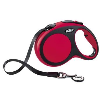 Correa De Cuerda Kerbl Flexi New Comfort L - Longitud: 5 M - Peso Máximo: 60 Kg - Rojo - P