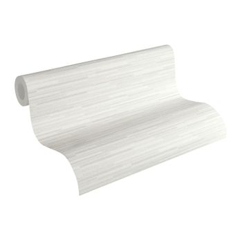 Papel Pintado A.s. Création Piedra Blanco Y Gris - As-713711 - 53 Cm X 10,05 M