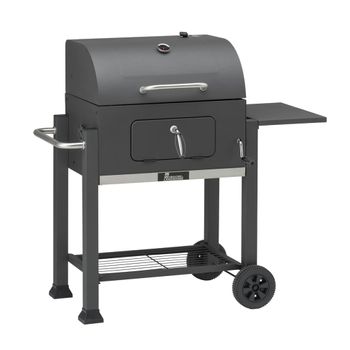 Barcacoa Carrito De Carbón Confort 108x68x112 Cm Negra 11503 Grillchef