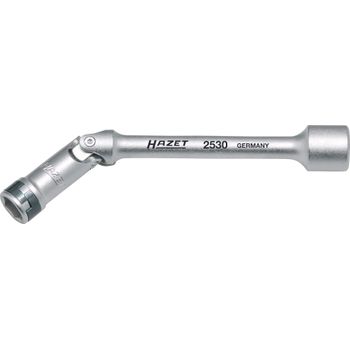 Hazet 2530 Llave De Tubo Para Bujía Incandescente ∙ Cuadrado Hueco 3/8 Pulgadas (10 Mm) ∙ Perfil De Tracción De Hexágono Exterior ∙ 10 Mm