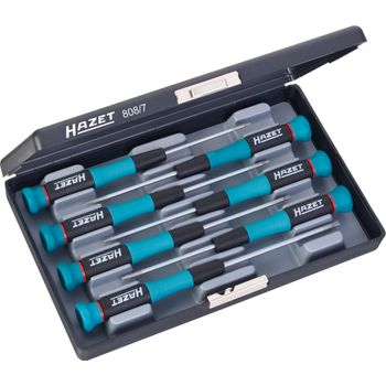 Hazet 808/7 Juego De Destornilladores Especiales Para Electrónica ∙ Perfil Torx® Interior ∙ T5 ∙ T6 ∙ T7 ∙ T8 ∙ T9 ∙ T10 ∙ T15 ∙ Número De Herramientas: 7