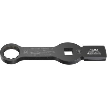 Hazet 2872sz-30 Llave De Estrella De Golpe ∙ Hexagonal Doble ∙ Con 2 Superficies De Impacto ∙ Cuadrado Hueco 3/4 Pulgadas (20 Mm) ∙ Perfil Hexagonal Doble Exterior ∙ 30 Mm