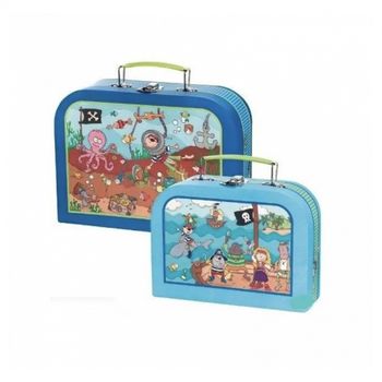 Maleta pequeña Equipaje de Mano rígida Cabina avión 4 Ruedas 360º Estampado  Italia (57x40x22cm)