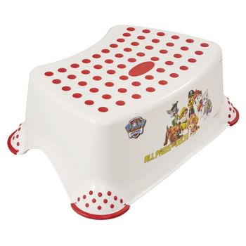 Taburete-escalón Keeeper Paw Patrol 18m A 10 Años Antideslizante Blanco