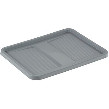 Tapa Para Caja De Almacenaje Plástico Keeeper Roberta 40 X 30 Cm Gris