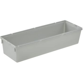 Recipiente Organizador Plástico Keeeper Pepe 23 X 8 X 5 Cm Plateado