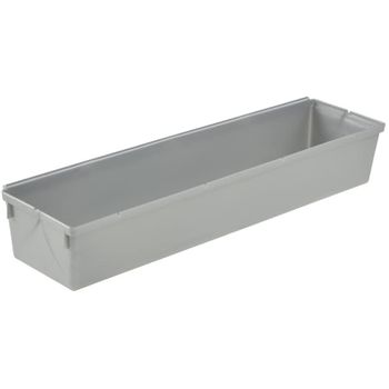 Recipiente Organizador Plástico Keeeper Pepe 30 X 8 X 5 Cm Plateado