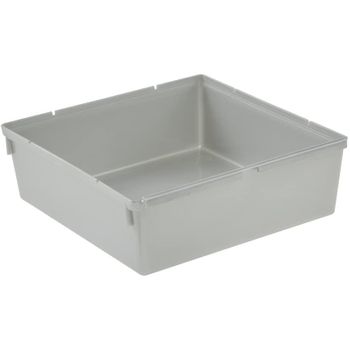 Recipiente Organizador Plástico Keeeper Pepe 15 X 15 X 5 Cm Plateado