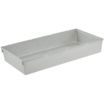 Recipiente Organizador Plástico Keeeper Pepe 30 X 15 X 5 Cm Plateado