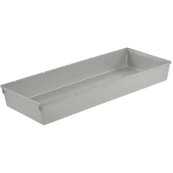 Recipiente Organizador Plástico Keeeper Pepe 38 X 15 X 5 Cm Plateado