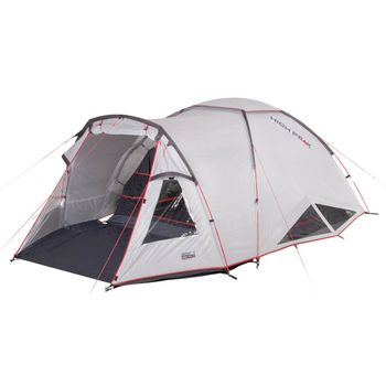 Outsunny Tienda de Campaña Familiar 6 Personas Tienda de Camping  Impermeable PU2000 mm con 3 Puertas 2 Ventanas Doble Capa Bolsillos y Bolsa  de Transporte 548x510x210 cm Naranja