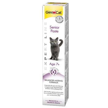 Pasta Gimcat Senior, Malta Para Gatos Mayores O Ancianos - Tubo 50 Gr