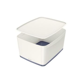 Leitz Caja Almacenamiento Mybox Wow Grande Ctapa 318x198x385mm Grisblanco