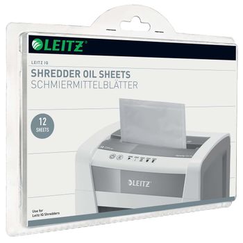 Leitz Hojas Lubricantes Para Trituradora De Papel Leitz Iq 12 Unidades Leitz