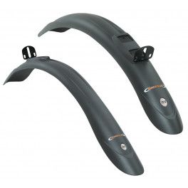 Sks Juego De Guardabarros Beavertail Xl Clip-on 26-28\"negro