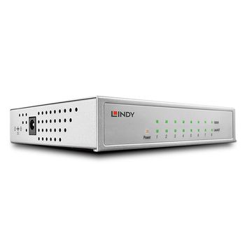 Lindy 25045 Switch Gestionado Gigabit Ethernet (10/100/1000) Energía Sobre Ethernet (poe) Plata