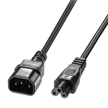 Lindy 30341 Cable De Transmisión Negro 2 M C14 Acoplador C5 Acoplador