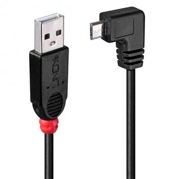 Lindy - 31975 Cable Usb 0,5 M Usb 2.0 Usb A Micro-usb B Negro