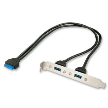 Lindy - 33096 Cable Usb 0,4 M Gris, Negro