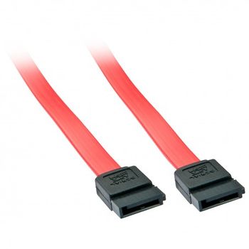 Lindy - 33324 Cable De Sata 0,5 M Negro, Rojo