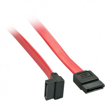 Lindy - 33351 Cable De Sata 0,5 M Sata 7-pin Negro, Rojo
