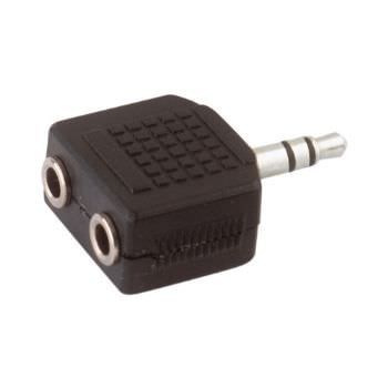 Adaptador Audio 1xjack3.5m/2xjack3.5h Estereo