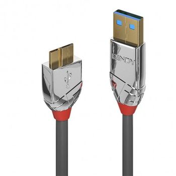 Lindy - 36656 Cable Usb 0,5 M Usb 3.2 Gen 1 (3.1 Gen 1) Usb A Micro-usb B Gris