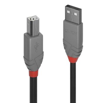 Cable Lindy Usb 2.0 Tipo A A B - Línea Anthra - 3 M