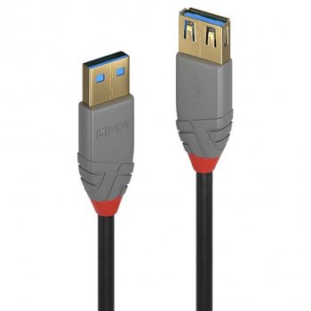 Lindy - 36760 Cable Usb 0,5 M Usb 3.2 Gen 1 (3.1 Gen 1) Usb A Negro