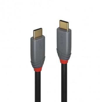 Lindy - 36902 Cable Usb 1,5 M Usb C Negro, Gris