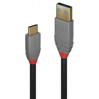 Lindy - 36912 Cable Usb 1,5 M Usb 3.2 Gen 2 (3.1 Gen 2) Usb C Usb A Negro, Gris