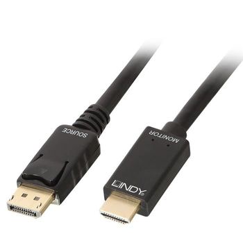 Cable Lindy Displayport A Hdmi 4k30 (dp: Pasivo) - 1m