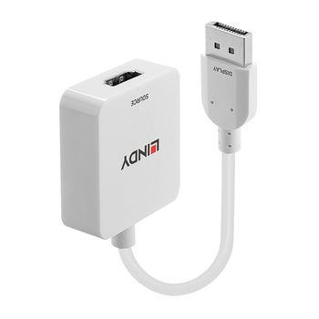 Lindy 38303 Adaptador De Cable De Vã­deo 0,095 M Hdmi Tipo A (estã¡ndar) Displayport Blanco