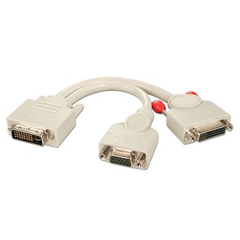 Lindy 41048 Cavo E Adattatore Video 0,2 M Vga (d-sub) Bianco