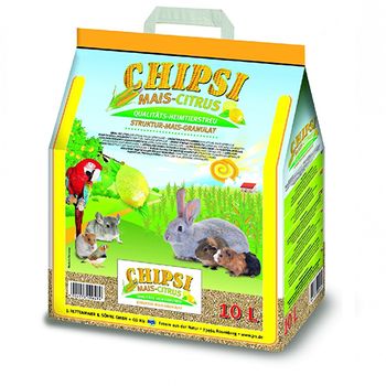 Jrs Chipsi Mais Citrus Lecho De Maíz Cítrico Para Mascotas, 10 L