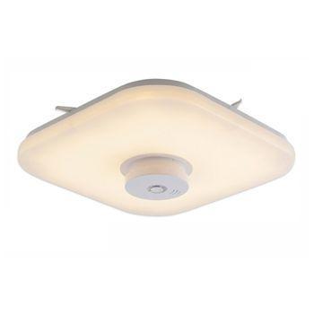 Plafón Led Cuadrado 12w Con Detector De Humos 70x Led 35 Cm 3000k 850lm Lámpara