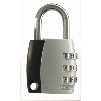 Candado Seguridad Combinacion Programable 30mm Gris Abus