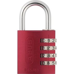 Abus Candado Aluminio Combinacion 40mm 4 Digitos 145/40 Rojo