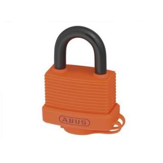 Abus Candado Aluminio 45mm Recubierto De Vinilo Naranja Blister 70al/45