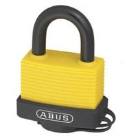 Abus Candado Aluminio 45mm Recubierto De Vinilo Amarillo Blister 70al/45