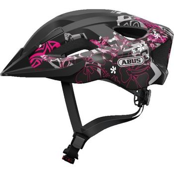 Abus Casco Aduro 2.0 Negro - Rosa