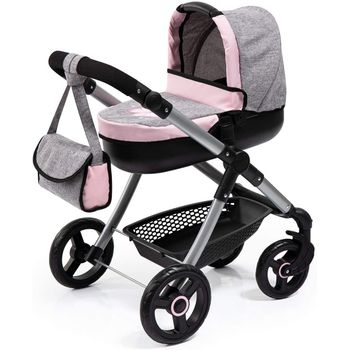 Cochecito De Muñecas Neo Vario Con Bolso Cambiador, Convertible, Plegable,  Color Gris Con Dibujo Corona con Ofertas en Carrefour