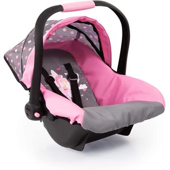 Silla Gemelar Jogger Muñecas 3 Ruedas Gris/Rosa