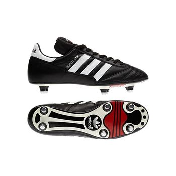 Botas Adidas World Cup Piel Canguro Negro/blanco Suela Aluminio