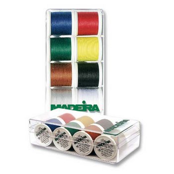 Madeira Box De Coser Para Toda Costura - Art. No. 8017 - 8 Bobinas De 400m