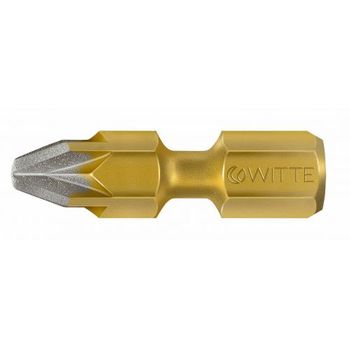 Punta Pozidriv Bitflex Diamond Guía 1/4" Corta (pz1x25) Witte 28011