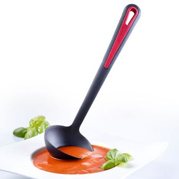 Cucharón Para Salsas De Westmark Resistente Al Calor, Negro/ Rojo, 31.5 X 9.2 X 8.3 Cm