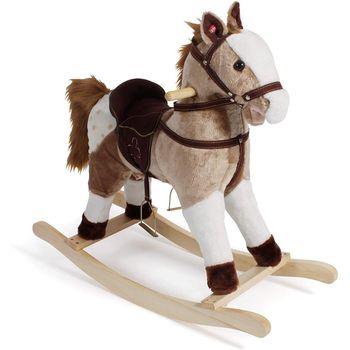 Caballito Balancín 46cm Marrón Claro/blanco